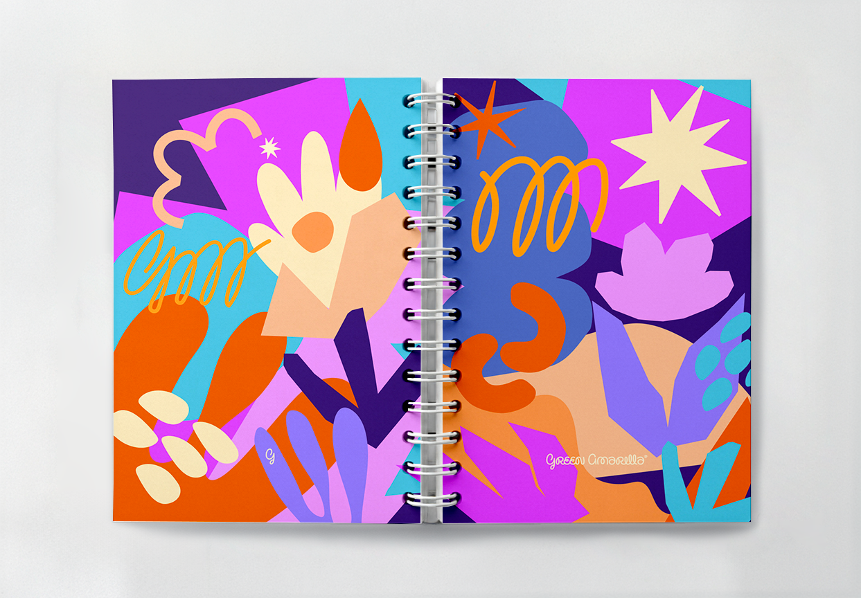 Cuaderno Argollado Jardín ✶ Mediano A5