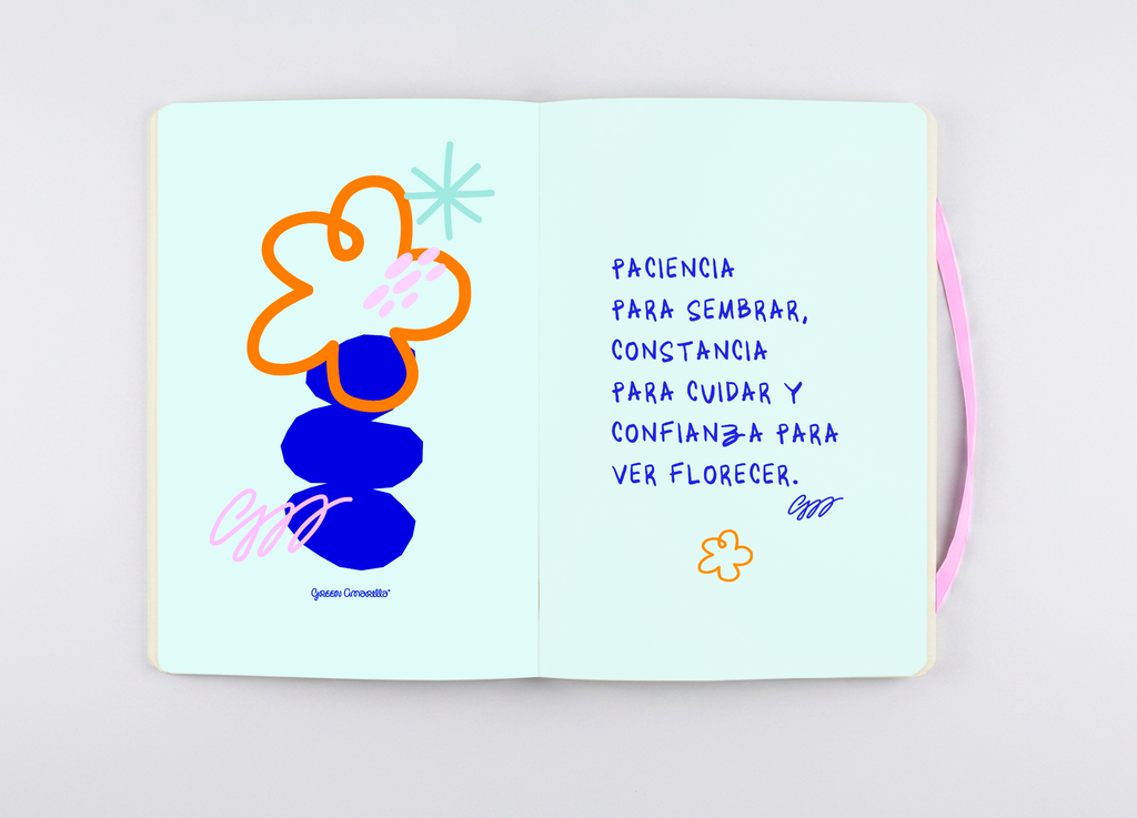 Libreta Cosida Florecer ✶ Grande B5