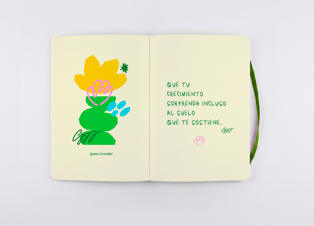 Libreta Cosida Florecer ✶ Mediana A5