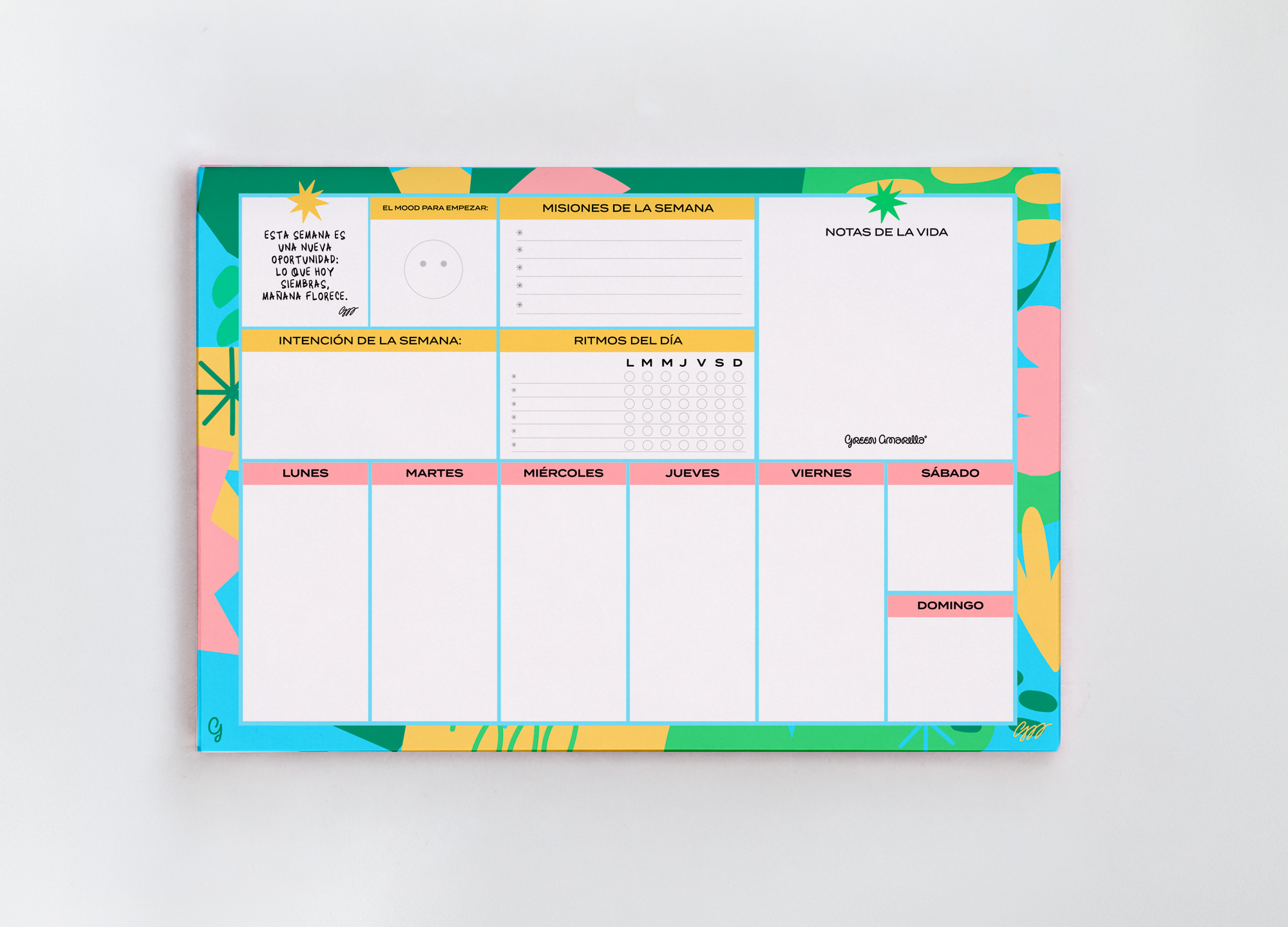Planner Semanal ✶ Intención · 56 Semanas